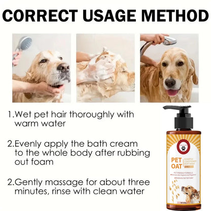 Pet Oatmeal Shampoo for Dogs & Cats