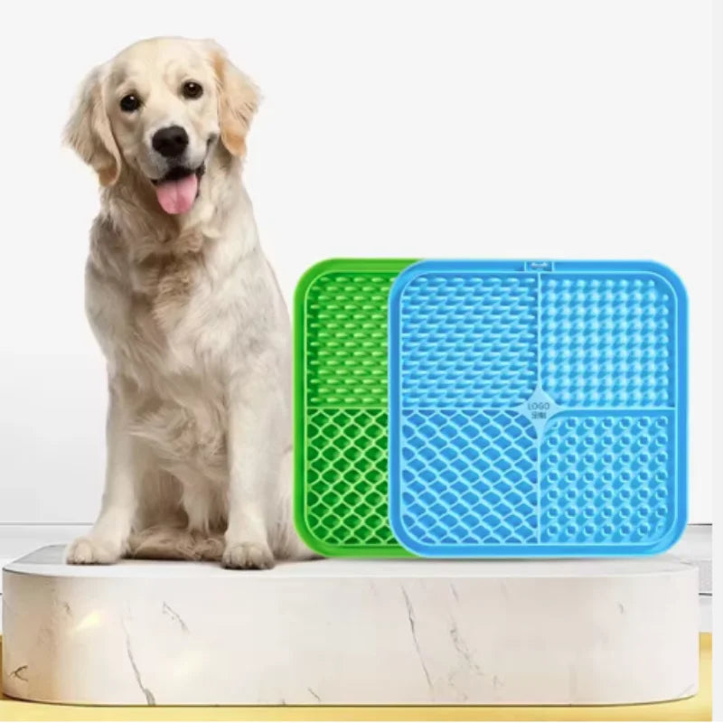 Silicone Lick Mat for Dogs – Slow Feeder & Bath Distraction Pad