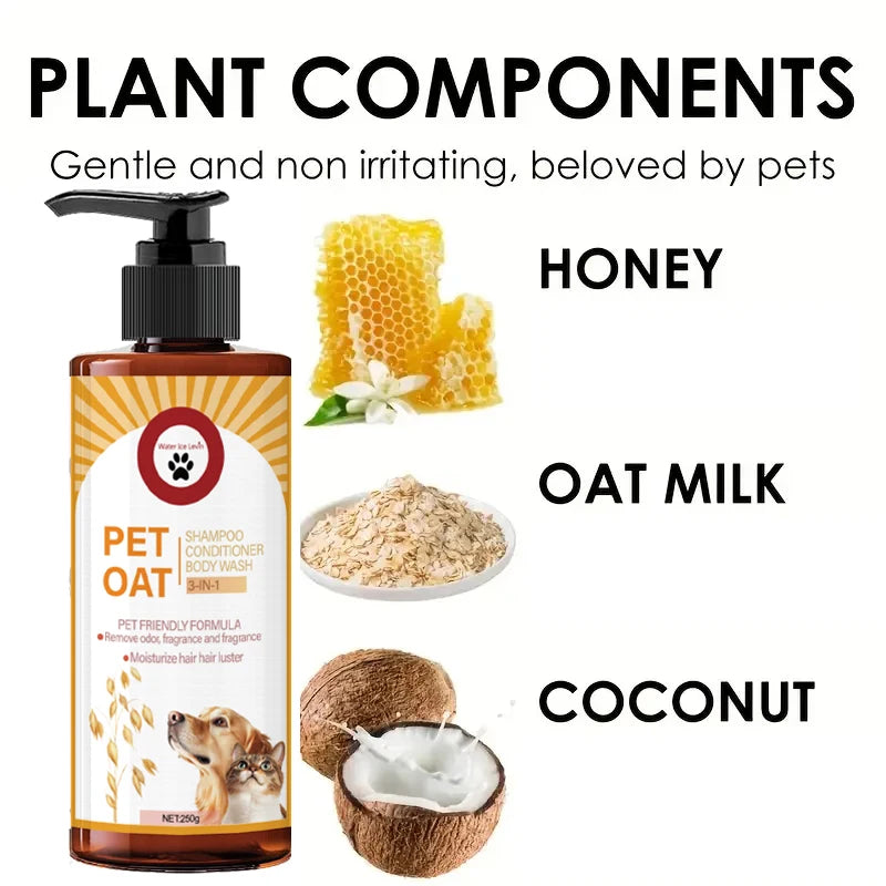 Pet Oatmeal Shampoo for Dogs & Cats