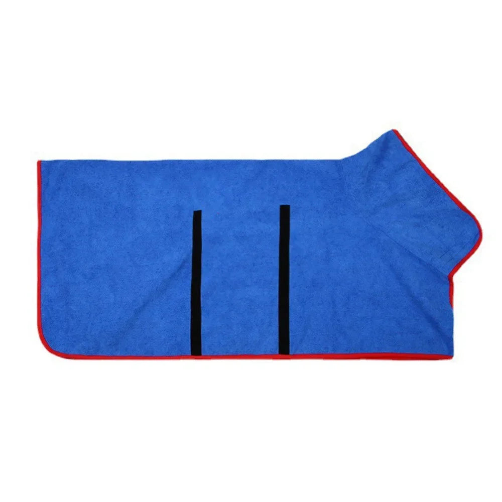 Quick-Dry Dog Bathrobe – Absorbent Microfiber Pet Bath Towel