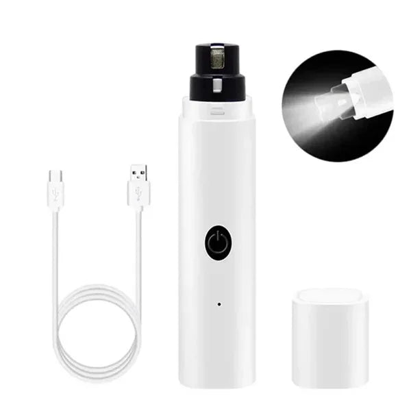 Electric Pet Nail Grinder – Quiet Rechargeable Dog & Cat Nail Trimmer