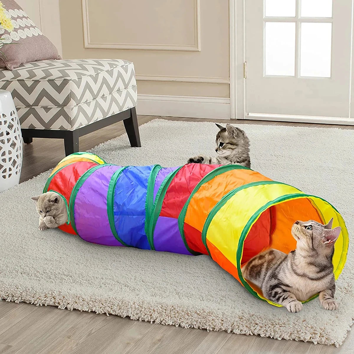 Cat Tunnel Toy – Foldable Interactive Play Tunnel