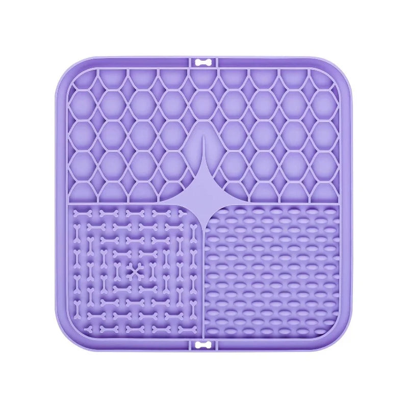 Silicone Lick Mat for Dogs – Slow Feeder & Bath Distraction Pad