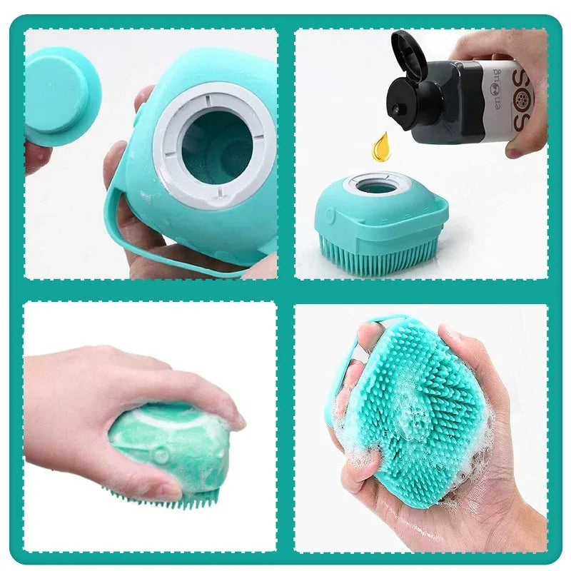 Pet Bath & Grooming Massage Brush