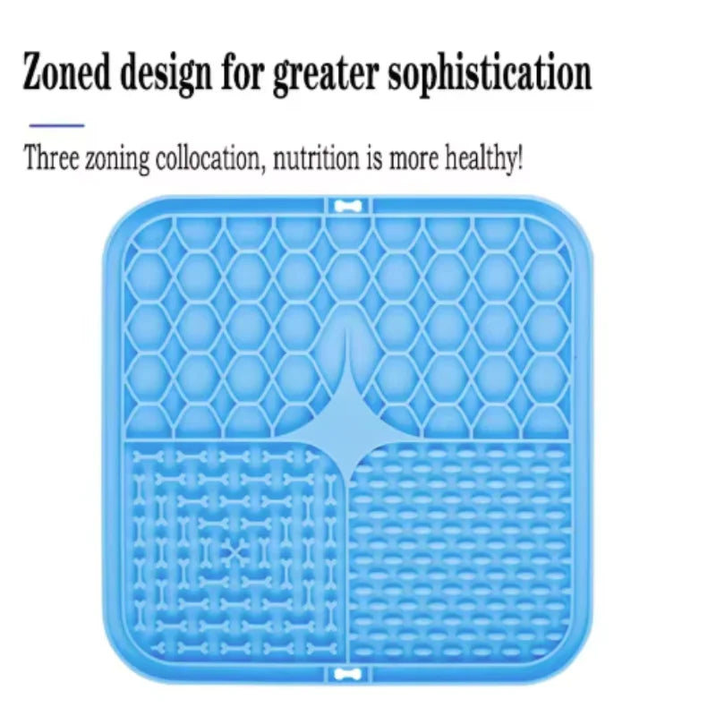 Silicone Lick Mat for Dogs – Slow Feeder & Bath Distraction Pad