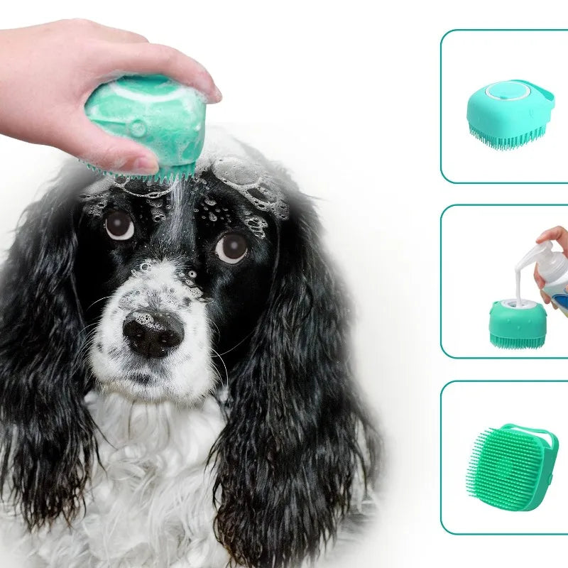 Pet Bath & Grooming Massage Brush
