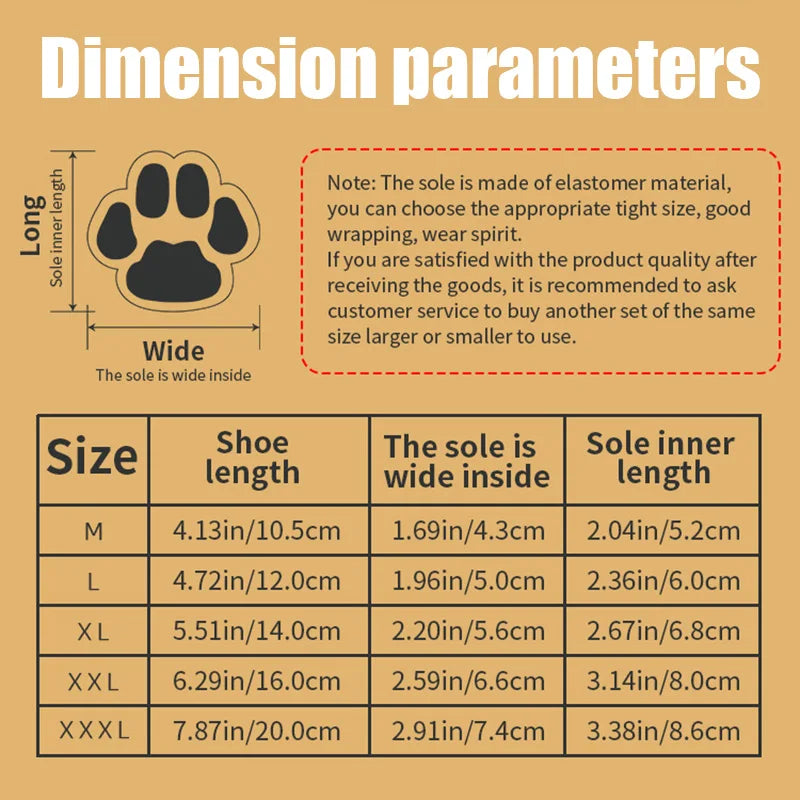 Protective Dog Boots – Winter Paw Protection