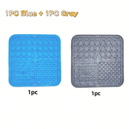 Silicone Lick Mat for Dogs – Slow Feeder & Bath Distraction Pad