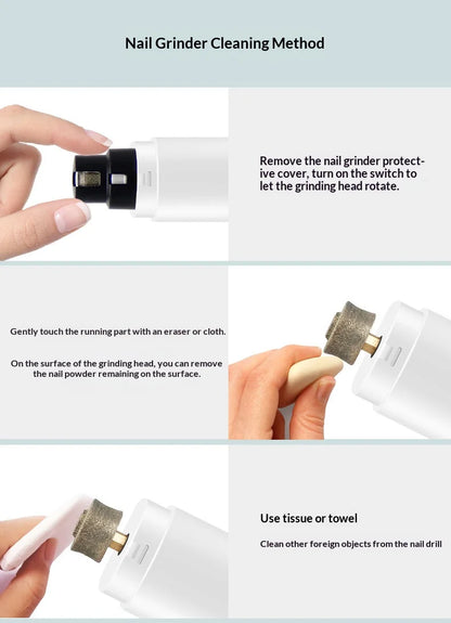 Electric Pet Nail Grinder – Quiet Rechargeable Dog & Cat Nail Trimmer