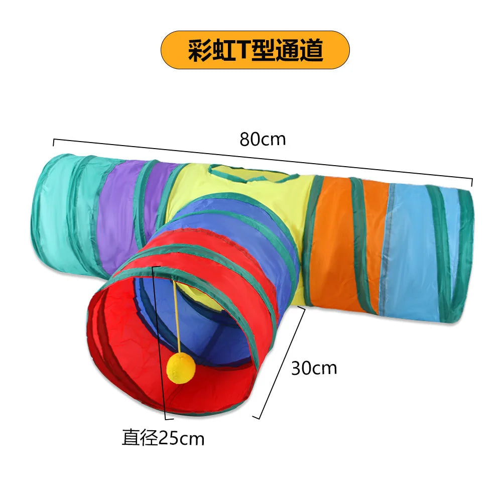Cat Tunnel Toy – Foldable Interactive Play Tunnel