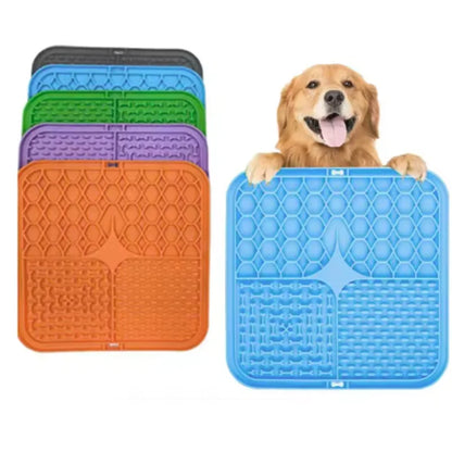 Silicone Lick Mat for Dogs – Slow Feeder & Bath Distraction Pad