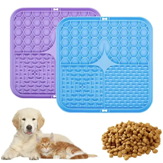 Silicone Lick Mat for Dogs – Slow Feeder & Bath Distraction Pad