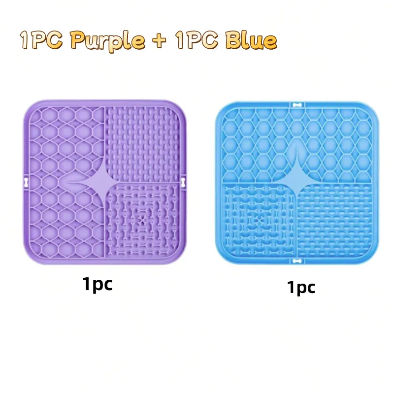 Silicone Lick Mat for Dogs – Slow Feeder & Bath Distraction Pad