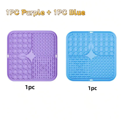 Silicone Lick Mat for Dogs – Slow Feeder & Bath Distraction Pad