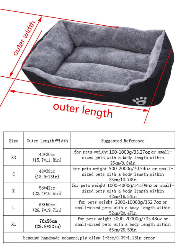 Plush Cozy Dog Bed