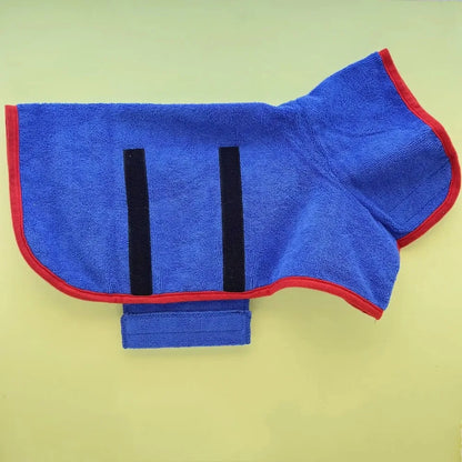 Quick-Dry Dog Bathrobe – Absorbent Microfiber Pet Bath Towel