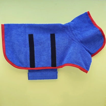 Quick-Dry Dog Bathrobe – Absorbent Microfiber Pet Bath Towel