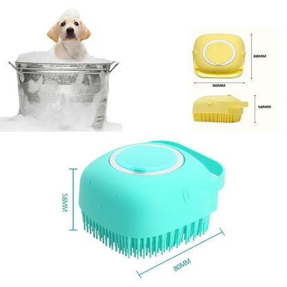 Pet Bath & Grooming Massage Brush
